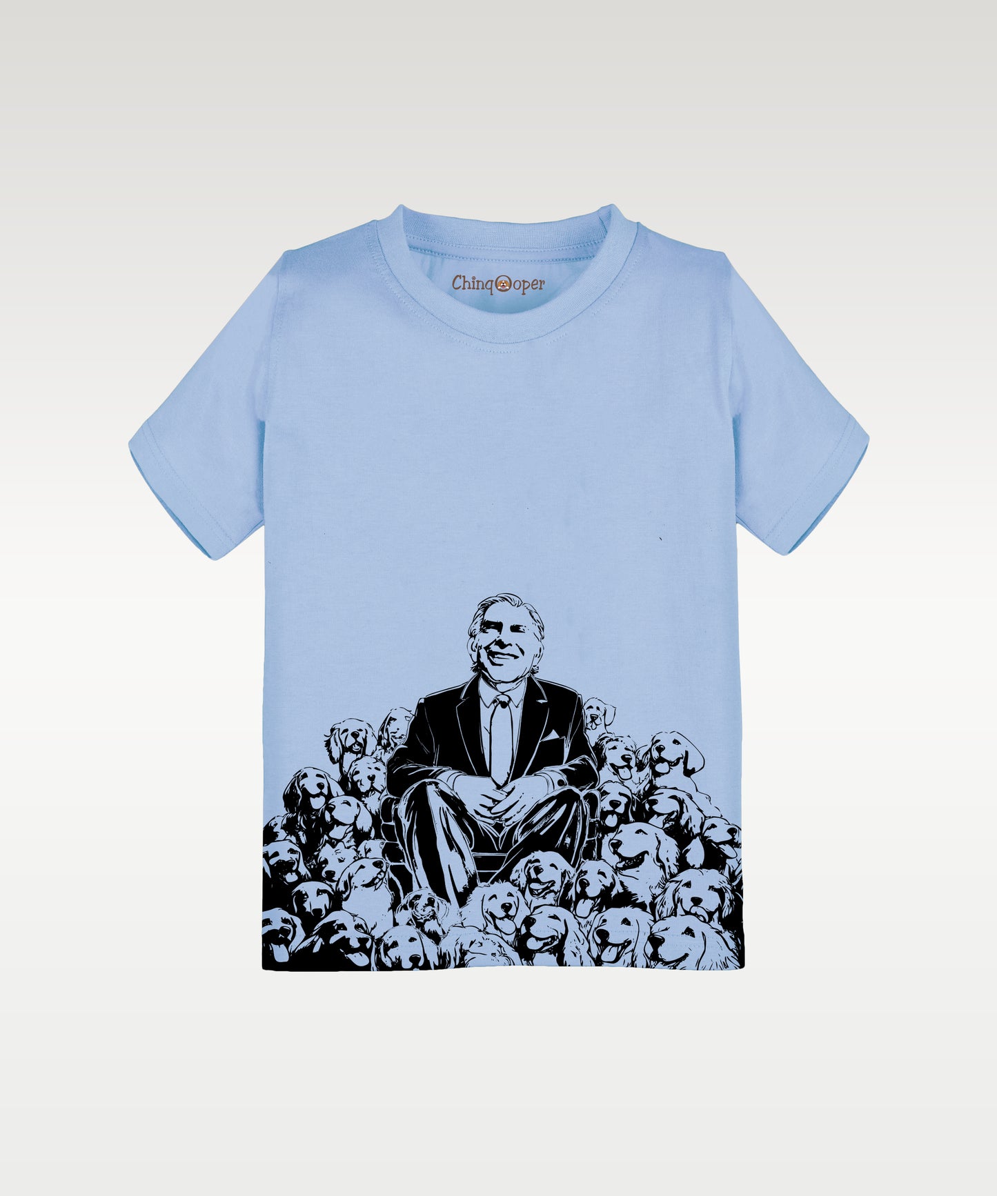 Ratan Tata Printed Kids Tshirt- BLUE