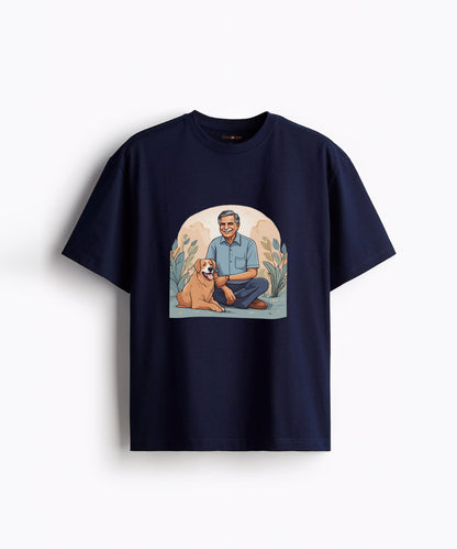 Ratan Tata Men's Tshirt- Navy Blue