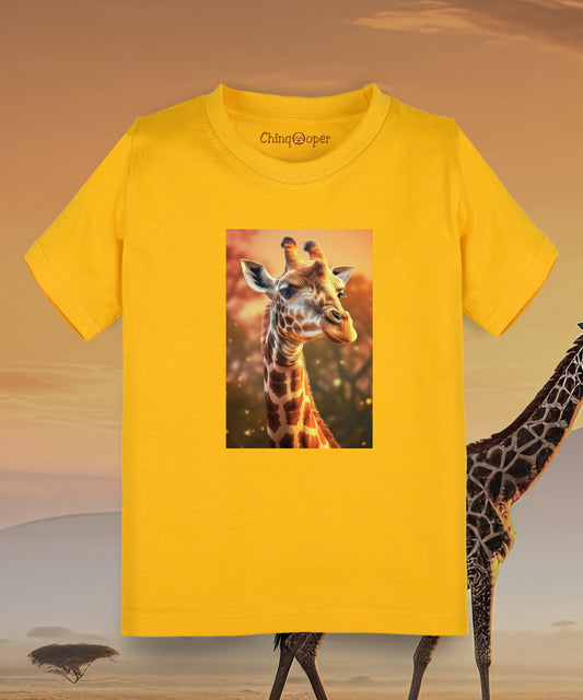 Kids unisex Graceful Giraffe Safari Tshirt