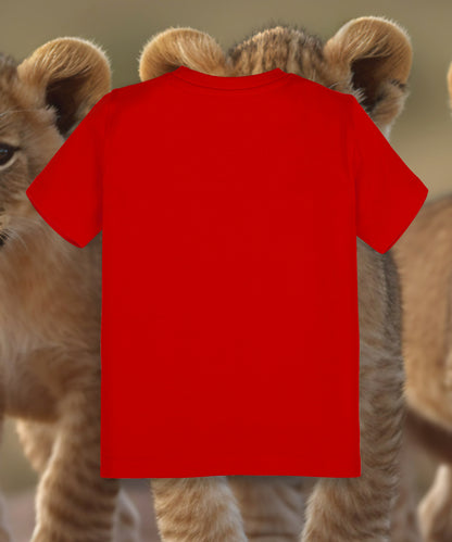 Kids unisex Lion Cub and Butterfly Tshirt