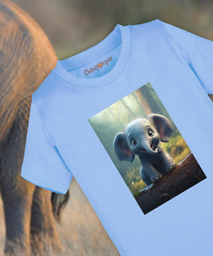 Kids Unisex  Baby Elephant Tshirt