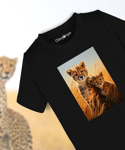 Kids Unisex cheetah Printed Tshirt