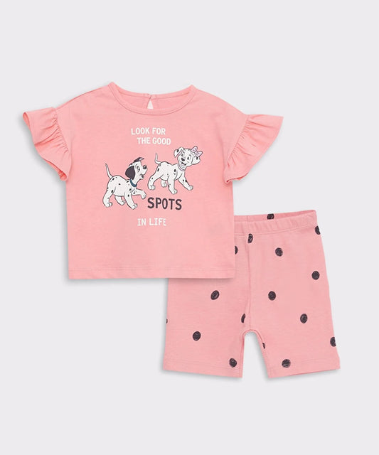 Kids girls Peach Dog themed set