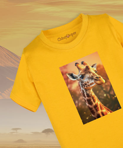 Kids unisex Graceful Giraffe Safari Tshirt